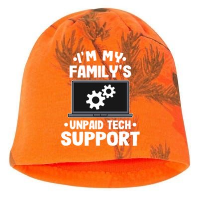 IM My FamilyS Unpaid Tech Support Funny Computer Engineer Cute Gift Kati - Camo Knit Beanie