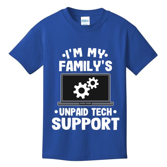 IM My FamilyS Unpaid Tech Support Funny Computer Engineer Cute Gift Kids T-Shirt