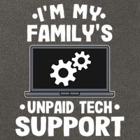 IM My FamilyS Unpaid Tech Support Funny Computer Engineer Cute Gift Cotton Canvas Backpack