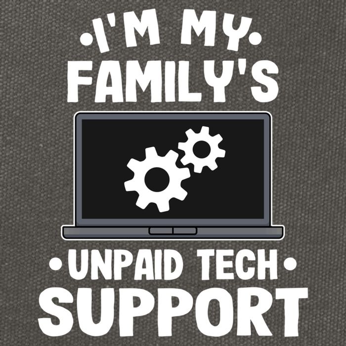 IM My FamilyS Unpaid Tech Support Funny Computer Engineer Cute Gift Cotton Canvas Backpack