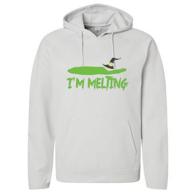 Im Melting Funny Halloween Performance Fleece Hoodie