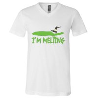 Im Melting Funny Halloween V-Neck T-Shirt