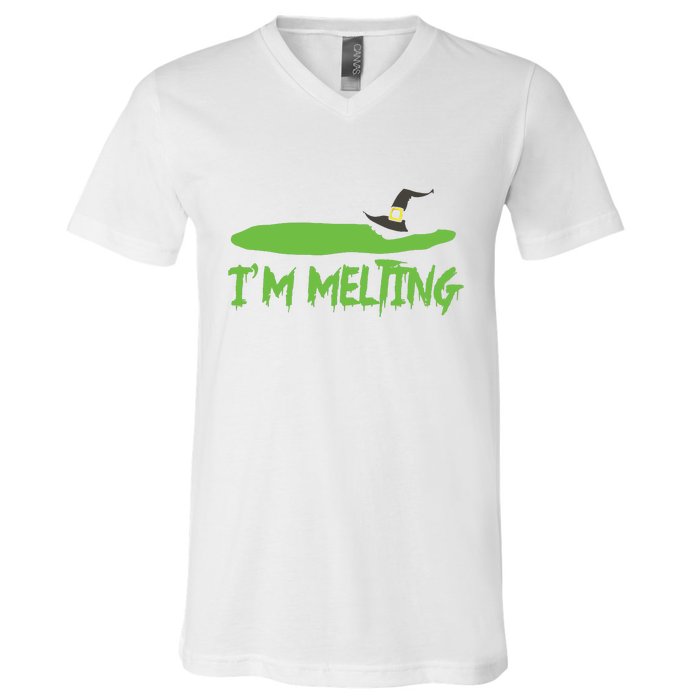 Im Melting Funny Halloween V-Neck T-Shirt