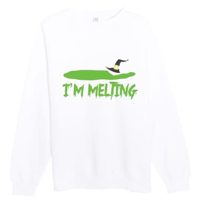 Im Melting Funny Halloween Premium Crewneck Sweatshirt