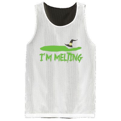 Im Melting Funny Halloween Mesh Reversible Basketball Jersey Tank