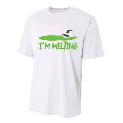 Im Melting Funny Halloween Performance Sprint T-Shirt