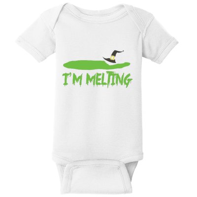 Im Melting Funny Halloween Baby Bodysuit