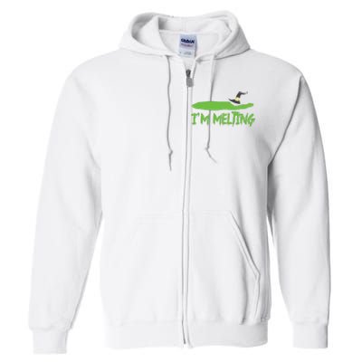 Im Melting Funny Halloween Full Zip Hoodie