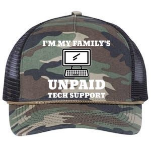 IM My FamilyS Unpaid Tech Support Funny Computer Retro Rope Trucker Hat Cap