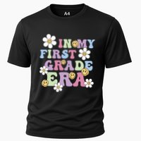 In My First Grade Era Back To School 1st Teacher Groovy Cooling Performance Crew T-Shirt