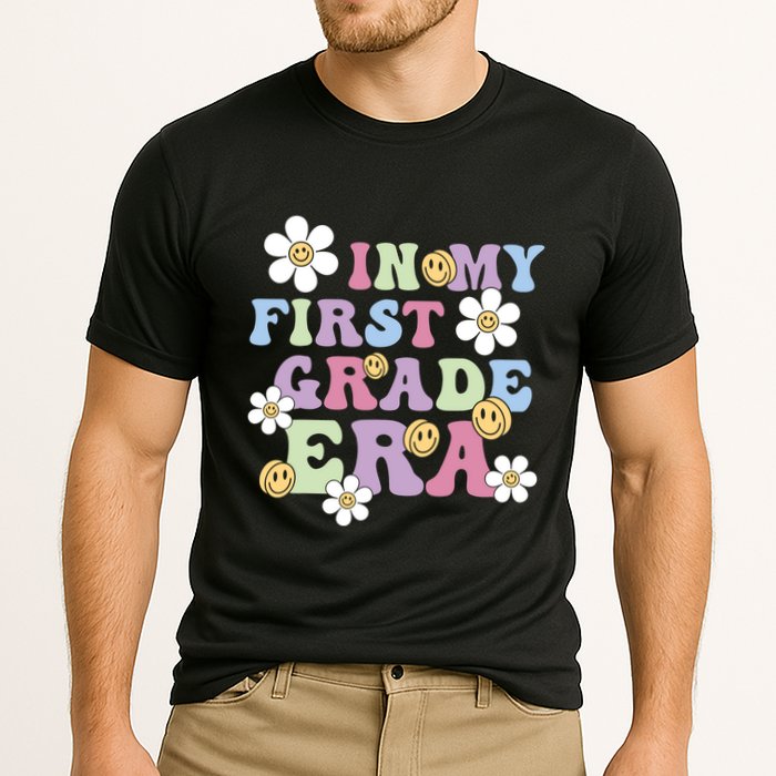 In My First Grade Era Back To School 1st Teacher Groovy Cooling Performance Crew T-Shirt