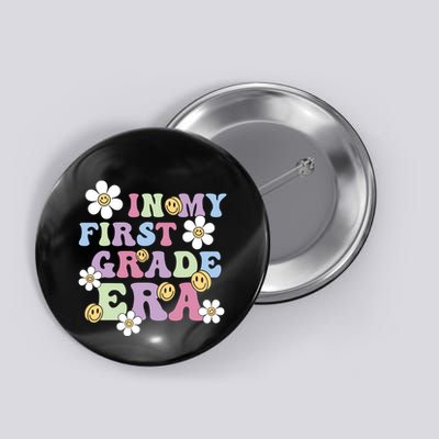 In My First Grade Era Back To School 1st Teacher Groovy Button