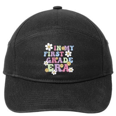 In My First Grade Era Back To School 1st Teacher Groovy 7-Panel Snapback Hat