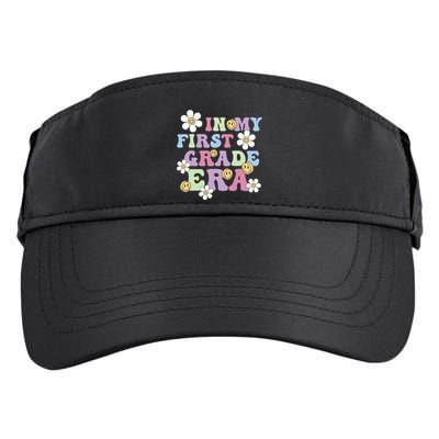 In My First Grade Era Back To School 1st Teacher Groovy Adult Drive Performance Visor
