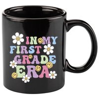 In My First Grade Era Back To School 1st Teacher Groovy 11oz C Handle Ceramic Mug