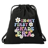 In My First Grade Era Back To School 1st Teacher Groovy Drawstring Bag