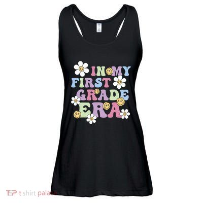 In My First Grade Era Back To School 1st Teacher Groovy Ladies Essential Flowy Tank