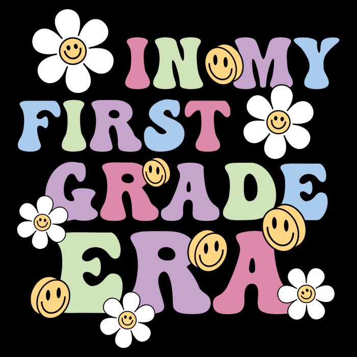 In My First Grade Era Back To School 1st Teacher Groovy 16 in Basic Backpack