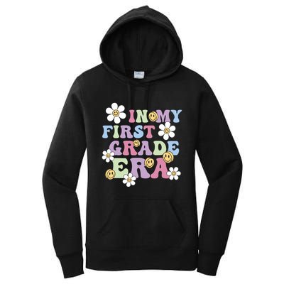 In My First Grade Era Back To School 1st Teacher Groovy Women's Pullover Hoodie
