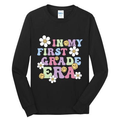 In My First Grade Era Back To School 1st Teacher Groovy Tall Long Sleeve T-Shirt