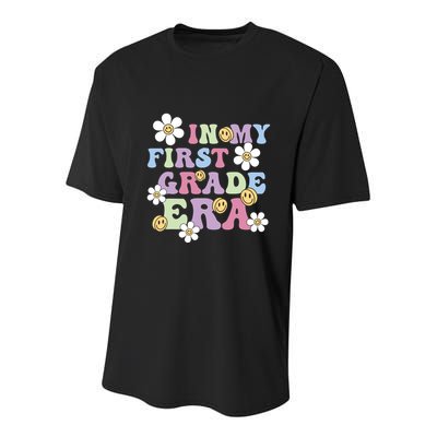 In My First Grade Era Back To School 1st Teacher Groovy Youth Performance Sprint T-Shirt