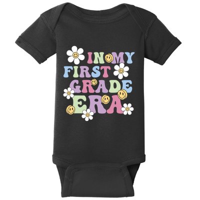 In My First Grade Era Back To School 1st Teacher Groovy Baby Bodysuit