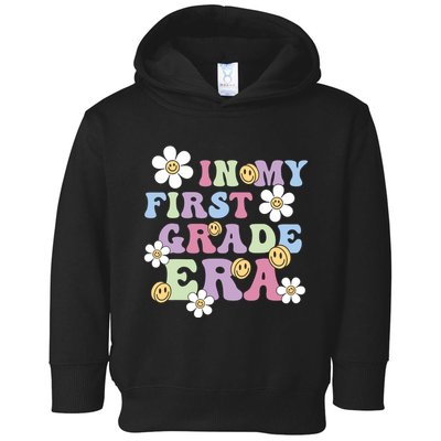 In My First Grade Era Back To School 1st Teacher Groovy Toddler Hoodie