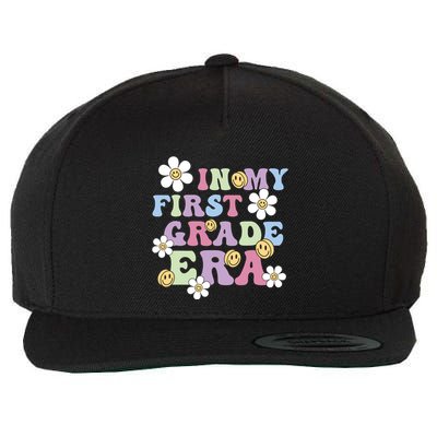 In My First Grade Era Back To School 1st Teacher Groovy Wool Snapback Cap
