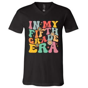 In My Fifth Grade Era First Day Of School V-Neck T-Shirt