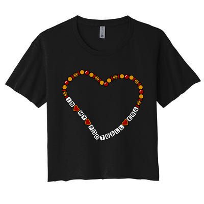 In My Football Era Friendship Bracelet Women's Crop Top Tee