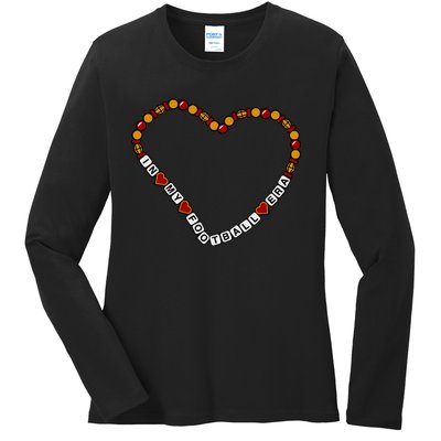 In My Football Era Friendship Bracelet Ladies Long Sleeve Shirt