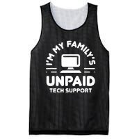 IM My FamilyS Unpaid Tech Support Funny Computer Engineer Mesh Reversible Basketball Jersey Tank