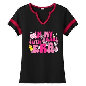 In My Fifth Grade Era Back To School 5th Grade Ladies Halftime Notch Neck Tee