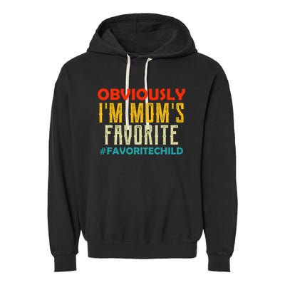 IM MomS Favorite Child Retro Son Daughter In Law Gift Idea Garment-Dyed Fleece Hoodie