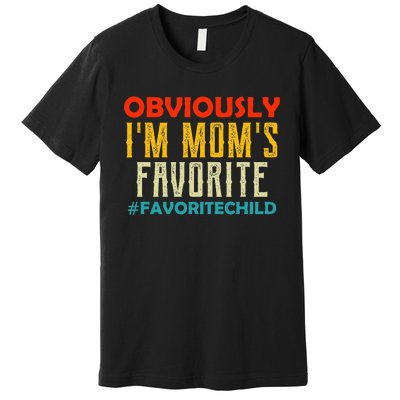 IM MomS Favorite Child Retro Son Daughter In Law Gift Idea Premium T-Shirt