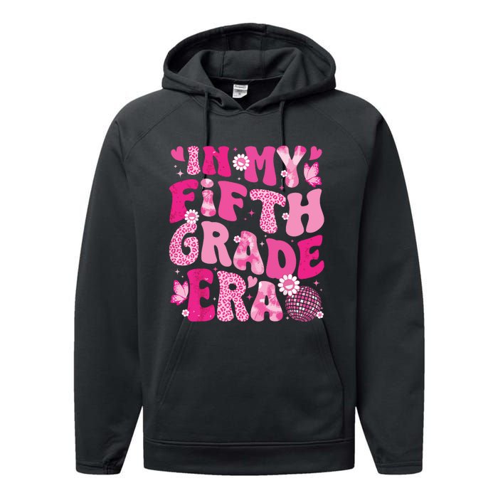 In My Fifth Grade Era Teachers Women Back To School Girl Performance Fleece Hoodie