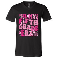 In My Fifth Grade Era Teachers Women Back To School Girl V-Neck T-Shirt