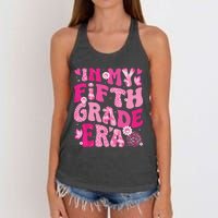 In My Fifth Grade Era Teachers Women Back To School Girl Women's Knotted Racerback Tank