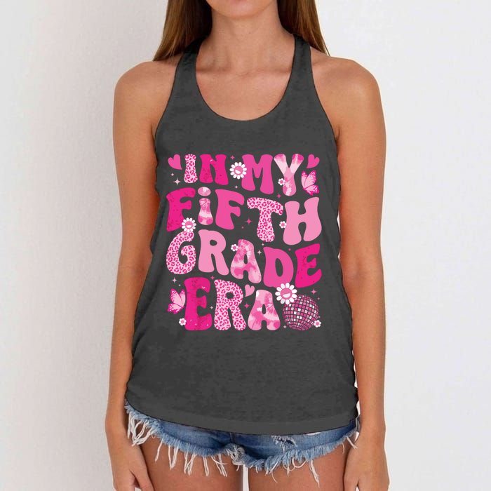 In My Fifth Grade Era Teachers Women Back To School Girl Women's Knotted Racerback Tank