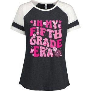 In My Fifth Grade Era Teachers Women Back To School Girl Enza Ladies Jersey Colorblock Tee