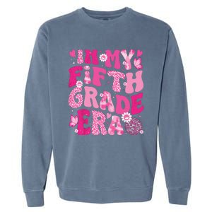 In My Fifth Grade Era Teachers Women Back To School Girl Garment-Dyed Sweatshirt