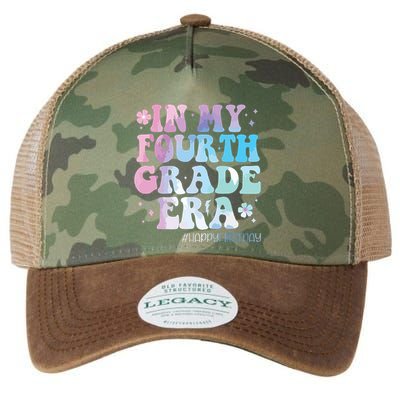 In My Fourth Grade Era Back To School 4th Grade Teacher Legacy Tie Dye Trucker Hat
