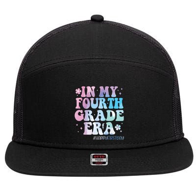 In My Fourth Grade Era Back To School 4th Grade Teacher 7 Panel Mesh Trucker Snapback Hat