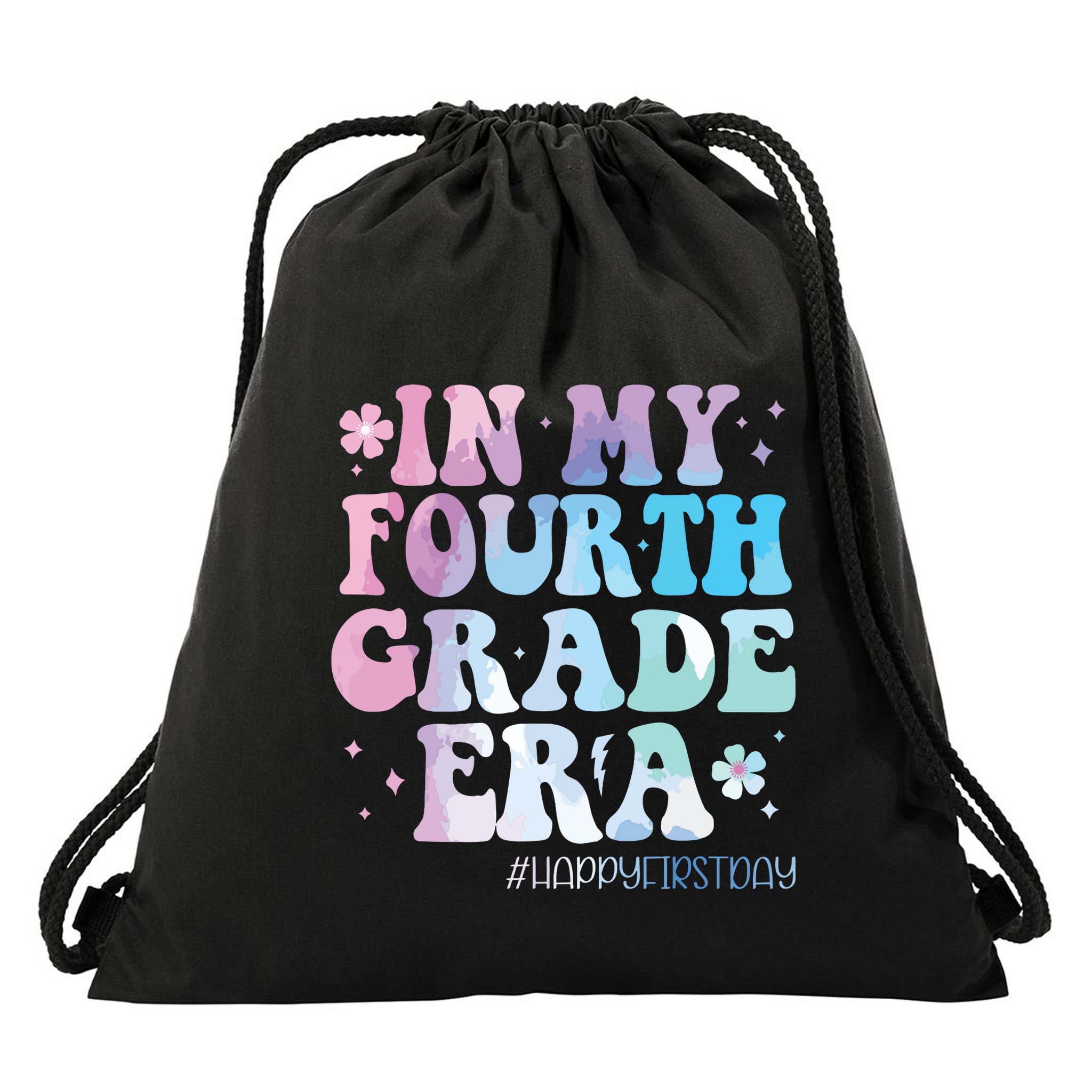 In My Fourth Grade Era Back To School 4th Grade Teacher Drawstring Bag