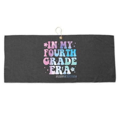 In My Fourth Grade Era Back To School 4th Grade Teacher Large Microfiber Waffle Golf Towel