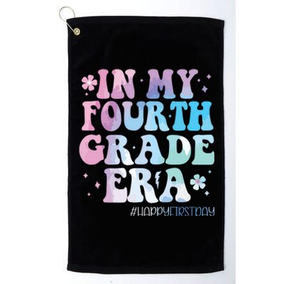 In My Fourth Grade Era Back To School 4th Grade Teacher Platinum Collection Golf Towel