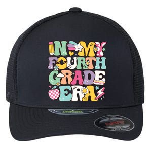 In My Fourth Grade Era Back To School Retro Groovy 4th Grade Flexfit Unipanel Trucker Cap