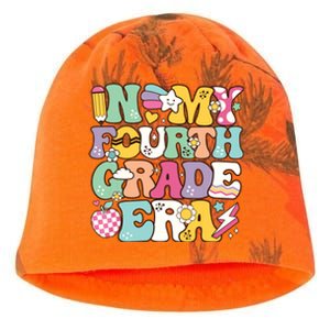 In My Fourth Grade Era Back To School Retro Groovy 4th Grade Kati - Camo Knit Beanie