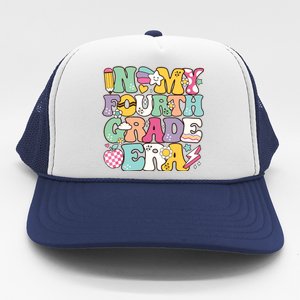 In My Fourth Grade Era Back To School Retro Groovy 4th Grade Trucker Hat