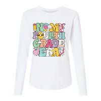 In My Fourth Grade Era Back To School Retro Groovy 4th Grade Womens Cotton Relaxed Long Sleeve T-Shirt